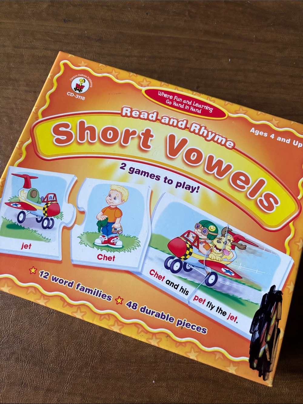 Read-and-Rhyme Short Vowels Educational Game